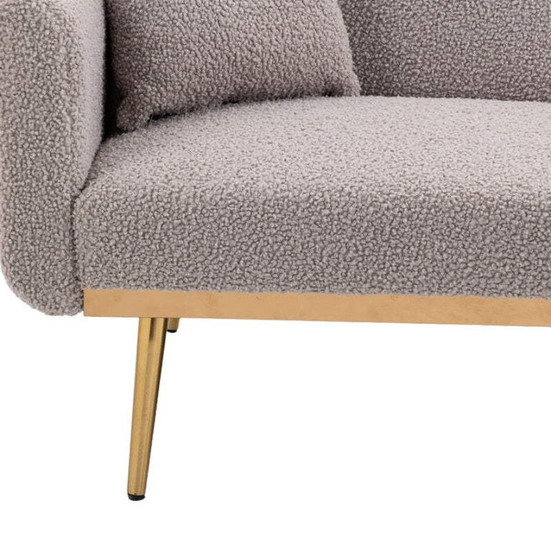 COOLMORE Velvet Sofa , Accent sofa .loveseat sofa with metal feet-海智集-Default-