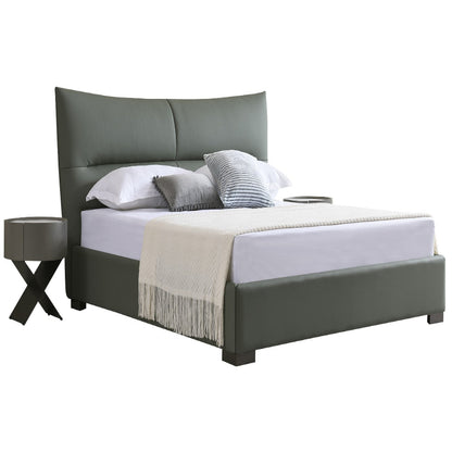 Jinxuan Series Jinxuan GINSON Genuine Leather Bed, Modern and simple Italian light Luxury High-end solid Wood soft Package XF-26# (Including bed board but excluding bedside table)-海智集-