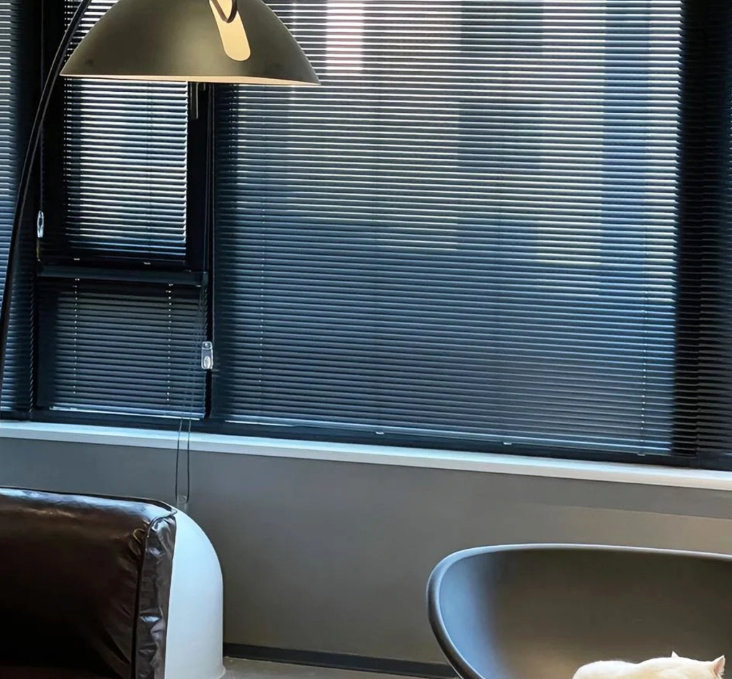 Thickened matte aluminum blinds: Light-blocking, not easy to bend, durable-海智集-