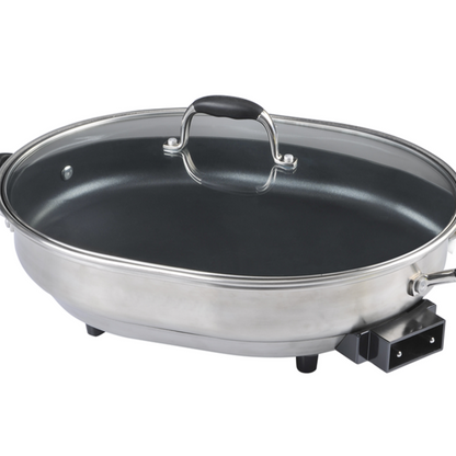 Cyber Monday Electric Skillet Which Have Overheat protection and Non-stick Functions-海智集-