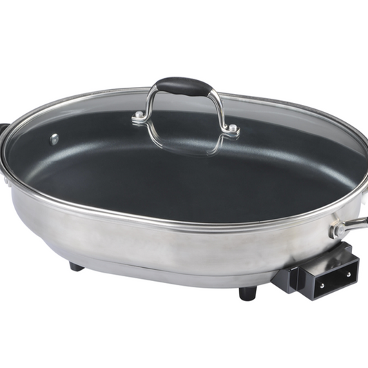 Cyber Monday Electric Skillet Which Have Overheat protection and Non-stick Functions-海智集-
