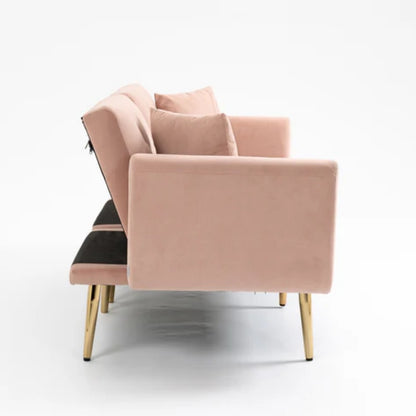 COOLMORE Velvet Sofa , Accent sofa .loveseat sofa with metal feet-海智集-Default-