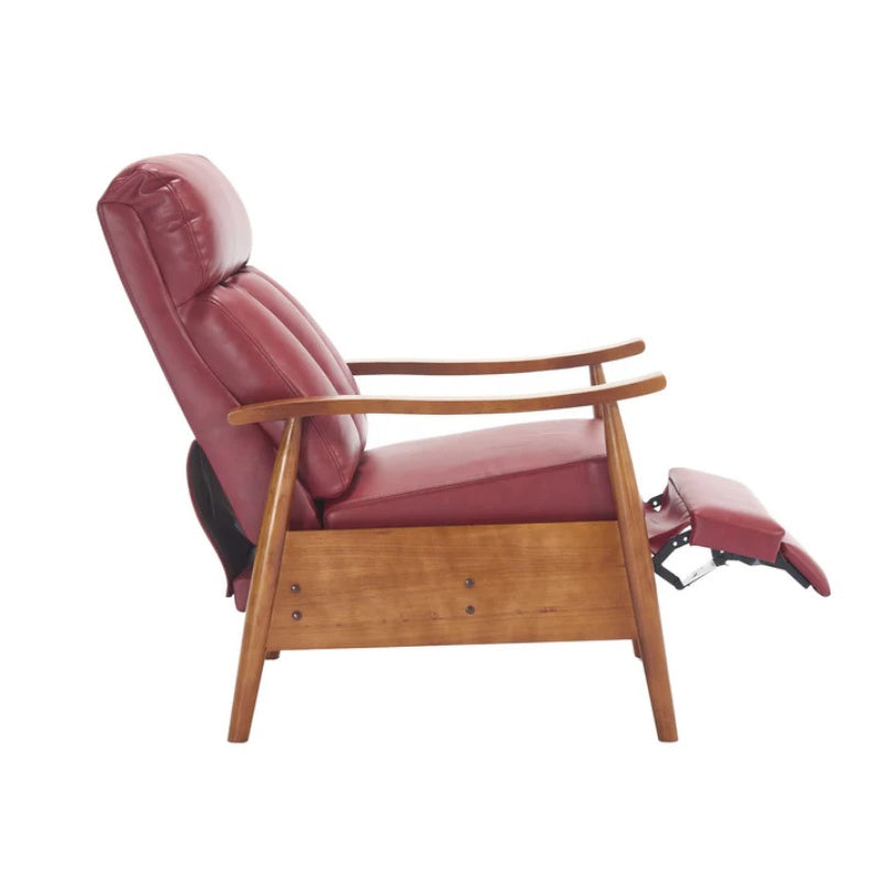 COOLMORE Wood Frame Armchair, Modern Accent Chair Lounge Chair for Living Room-海智集-Default-