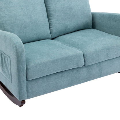 COOLMORE Rocking Chair Upholstered Mid Century Modern Rocker Oversized Wingback Armchair for Living Room-海智集-Default-
