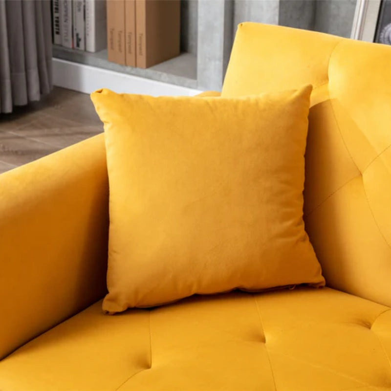 COOLMORE fashionable and classic style chaise lounge chair / accent chair for Living Room, bedroom (Mango Velvet)-海智集-Default-