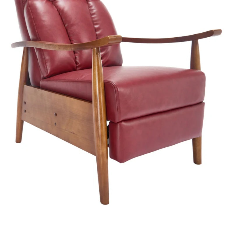 COOLMORE Wood Frame Armchair, Modern Accent Chair Lounge Chair for Living Room-海智集-Default-