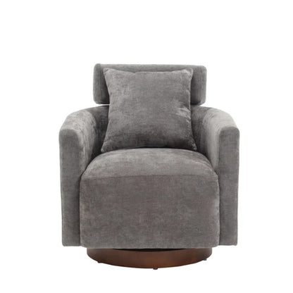 COOLMORE 360 degree rotation design, multi-gear adjustment backrest, soft and comfortable chenille fabric, ergonomic design of the living room chair-海智集-Default-
