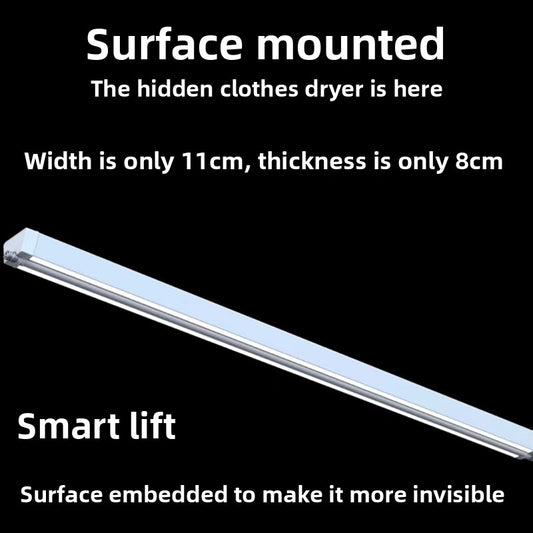 Generation Surface-Mounted Invisible Electric Clothes Rack Lifting Smart Remote Control Embedded Hidden Clothes Dryer-海智集-