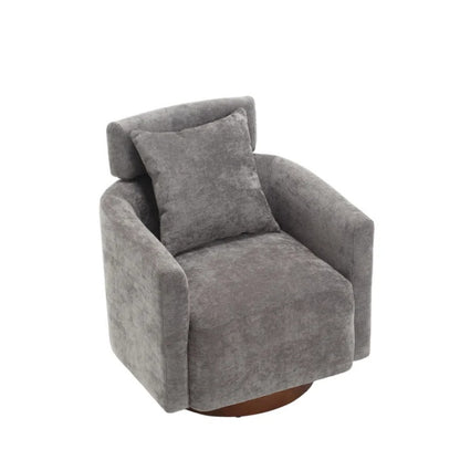 COOLMORE 360 degree rotation design, multi-gear adjustment backrest, soft and comfortable chenille fabric, ergonomic design of the living room chair-海智集-Default-