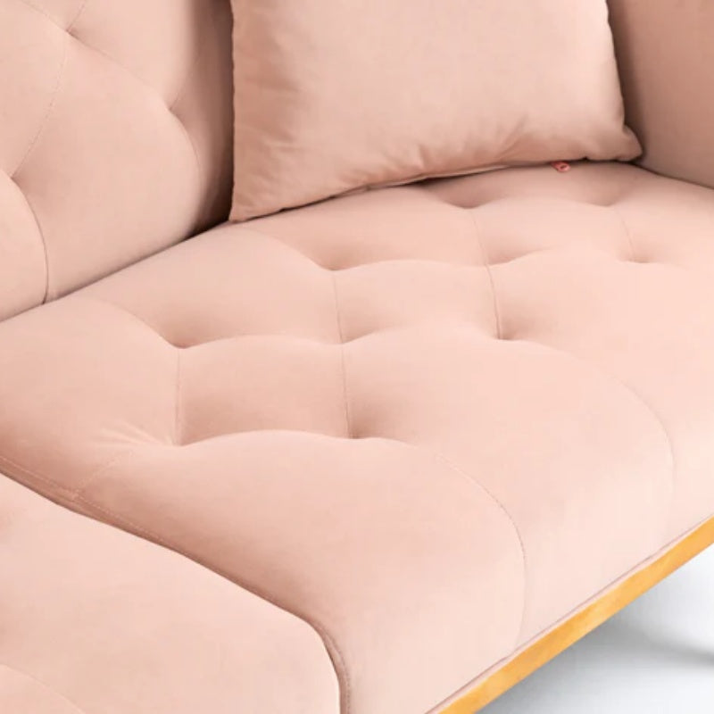 COOLMORE Velvet Sofa , Accent sofa .loveseat sofa with metal feet-海智集-Default-
