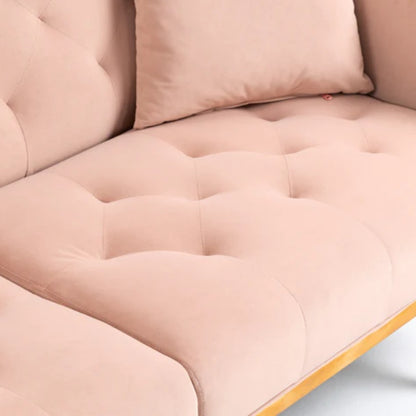 COOLMORE Velvet Sofa , Accent sofa .loveseat sofa with metal feet-海智集-Default-