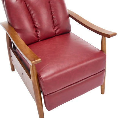 COOLMORE Wood Frame Armchair, Modern Accent Chair Lounge Chair for Living Room-海智集-Default-