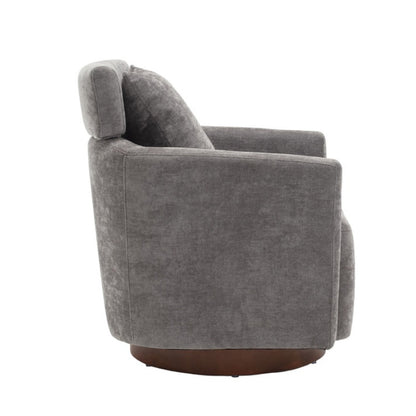 COOLMORE 360 degree rotation design, multi-gear adjustment backrest, soft and comfortable chenille fabric, ergonomic design of the living room chair-海智集-Default-