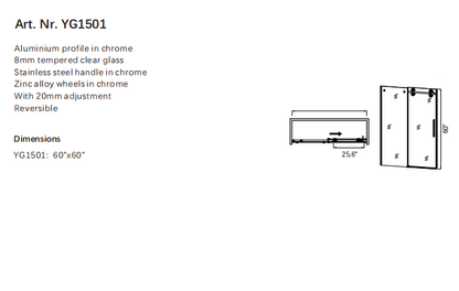 Customized ultra-narrow L-shaped swing door shower room bathroom partition glass dry-wet separation wall household bathroom glass-海智集-