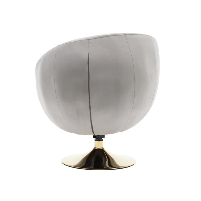 360 Degree Swivel Cuddle Barrel Accent Chairs, Round Armchairs with Wide Upholstered, Fluffy Fabric Chair for Living Room, Bedroom, Office, Waiting Rooms-海智集-Default-