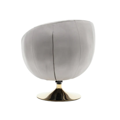 360 Degree Swivel Cuddle Barrel Accent Chairs, Round Armchairs with Wide Upholstered, Fluffy Fabric Chair for Living Room, Bedroom, Office, Waiting Rooms-海智集-Default-