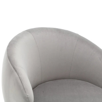 360 Degree Swivel Cuddle Barrel Accent Chairs, Round Armchairs with Wide Upholstered, Fluffy Fabric Chair for Living Room, Bedroom, Office, Waiting Rooms-海智集-Default-