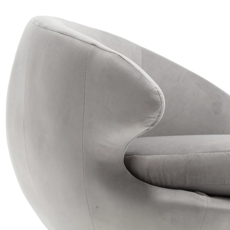 360 Degree Swivel Cuddle Barrel Accent Chairs, Round Armchairs with Wide Upholstered, Fluffy Fabric Chair for Living Room, Bedroom, Office, Waiting Rooms-海智集-Default-