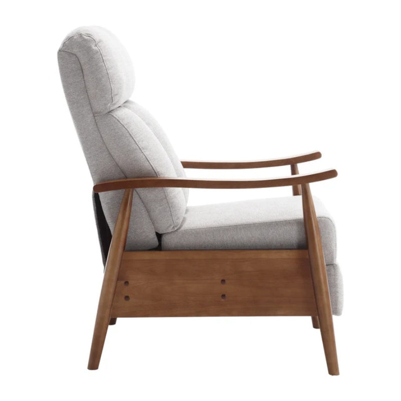 COOLMORE Wood Frame Armchair, Modern Accent Chair Lounge Chair for Living Room-海智集-Default-