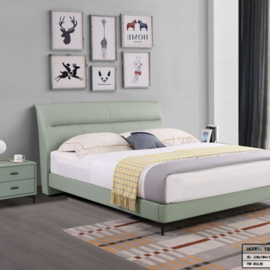 Tuscany Dream Bed: Genuine Leather Adjustable Base with Massage Function-海智集-