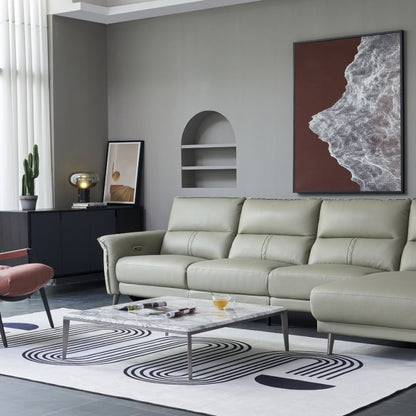 Luo LAN Series Leather Sofa, Italian Light Luxury Four-seater G40-海智集-