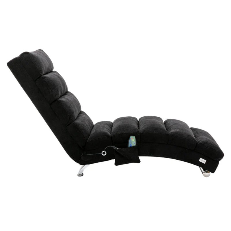 COOLMORE Linen Chaise Lounge Indoor Chair, Modern Long Lounger for Office or Living Room-海智集-Default-