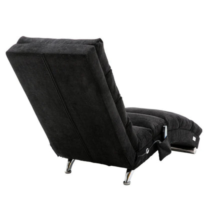 COOLMORE Linen Chaise Lounge Indoor Chair, Modern Long Lounger for Office or Living Room-海智集-Default-
