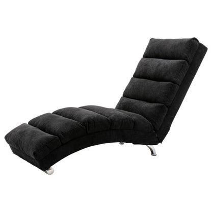 COOLMORE Linen Chaise Lounge Indoor Chair, Modern Long Lounger for Office or Living Room-海智集-Default-
