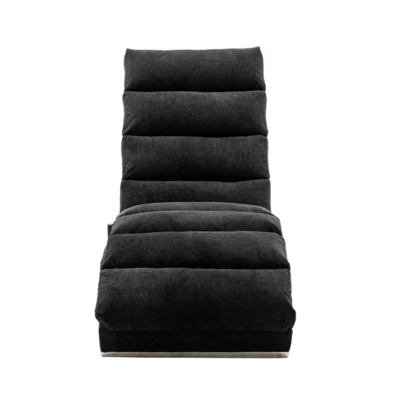 COOLMORE Linen Chaise Lounge Indoor Chair, Modern Long Lounger for Office or Living Room-海智集-Default-