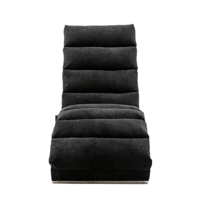 COOLMORE Linen Chaise Lounge Indoor Chair, Modern Long Lounger for Office or Living Room-海智集-Default-