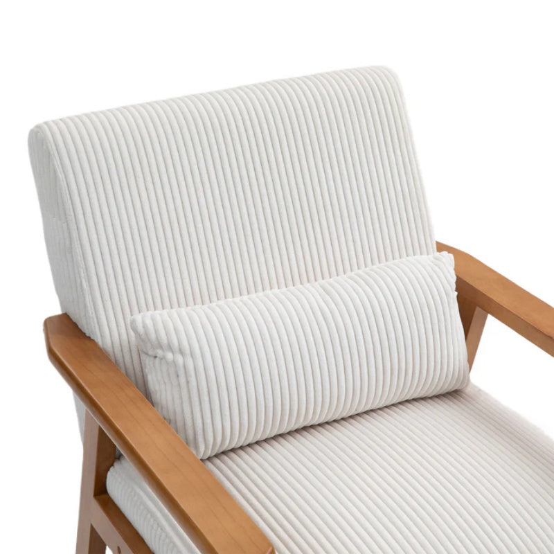 Leisure Chair with Solid Wood Armrest and Feet, Leisure chair, wood frame, velvet, solid rubber wood legs, Mid-Century Modern Accent chair, for Living Room Bedroom Studio chair,Two packs-海智集-Default-