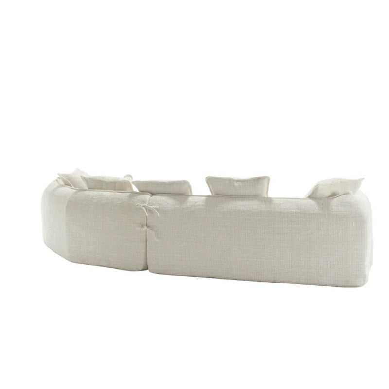Modular Sectional Sofa, U-Shaped Couch with Sofa for five & Pillows, Modern Minimalist chenille Fabric Large Comfy Cloud Sofas, Living Room Furniture Sets-海智集-Default-