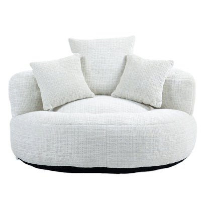 Lazy Sofa Durable Comfort Lounger High Back Bean Bag Chair Couch With Three Pillows for Adults and Kids, Indoor & Outdoor, Single Gaming Sofa Chair For Bedroom,Office (Beige Chenille)-海智集-Default-