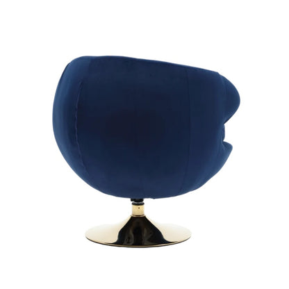 360 Degree Swivel Cuddle Barrel Accent Chairs, Round Armchairs with Wide Upholstered, Fluffy Fabric Chair for Living Room, Bedroom, Office, Waiting Rooms-海智集-Default-