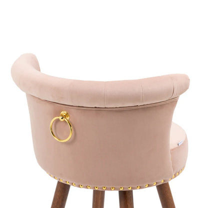 COOLMORE Swivel Bar Stools with Backrest Footrest ，with a fixed height of 360 degrees-海智集-Default-