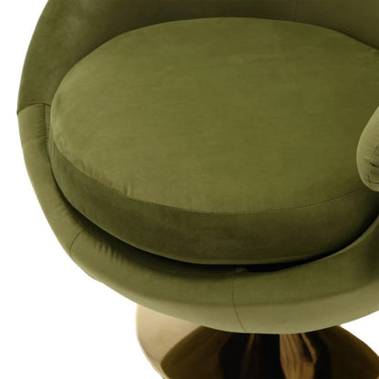 360 Degree Swivel Cuddle Barrel Accent Chairs, Round Armchairs with Wide Upholstered, Fluffy Fabric Chair for Living Room, Bedroom, Office, Waiting Rooms-海智集-Default-