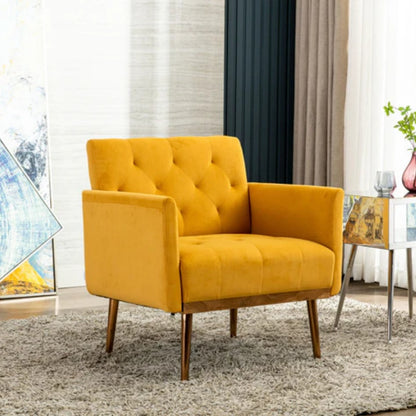 COOLMORE Accent Chair ,leisure single sofa with Rose Golden feet-海智集-Default-