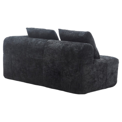 UNITED WE WIN Chenille Loveseat Sofa,Minimalist Modular Couches Sleeper for Living Room Bedroom Apartment Lounge-海智集-Default-