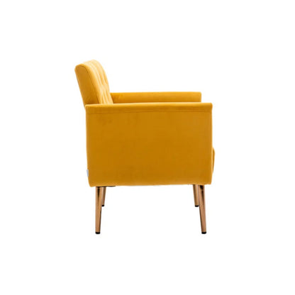 COOLMORE Accent Chair ,leisure single sofa with Rose Golden feet-海智集-Default-
