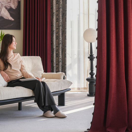 Grape glow Curtain:a perfect blend of style and functionality designed to elevate your living space-海智集-