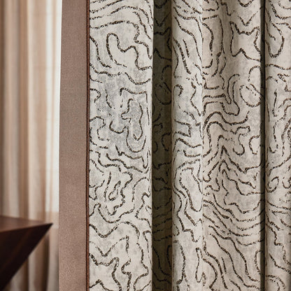 Ink fragrance and cloud ink Curtain:expertly crafted from natural fibers for a luxurious touch-海智集-