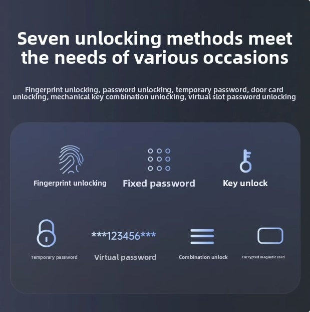 Fingerprint lock, household security door, smart door lock, entrance door, smart lock, wooden door, password lock, electronic door lock-海智集-