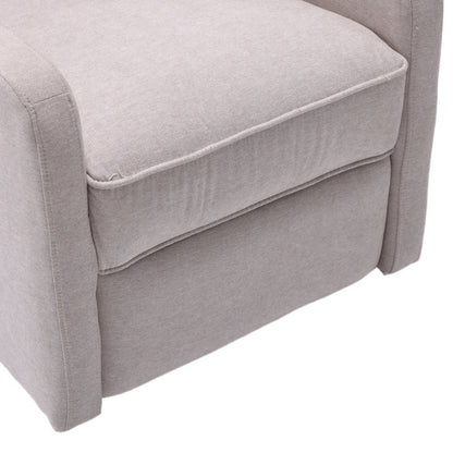 COOLMORE Rocking Recliner Chair,360 Degree Swivel Nursery Rocking Chair,Glider Chair,Modern Small Rocking Swivel Recliner Chair for Bedroom,Living Room Chair Home Theater Seat (Beige)-海智集-Default-