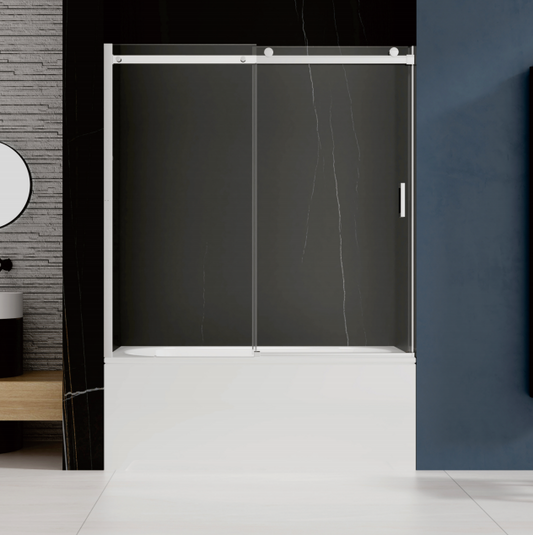 T-shaped extremely narrow stainless steel swing door, dry-wet separation shower room partition, glass bathroom, shower room sliding door-海智集-