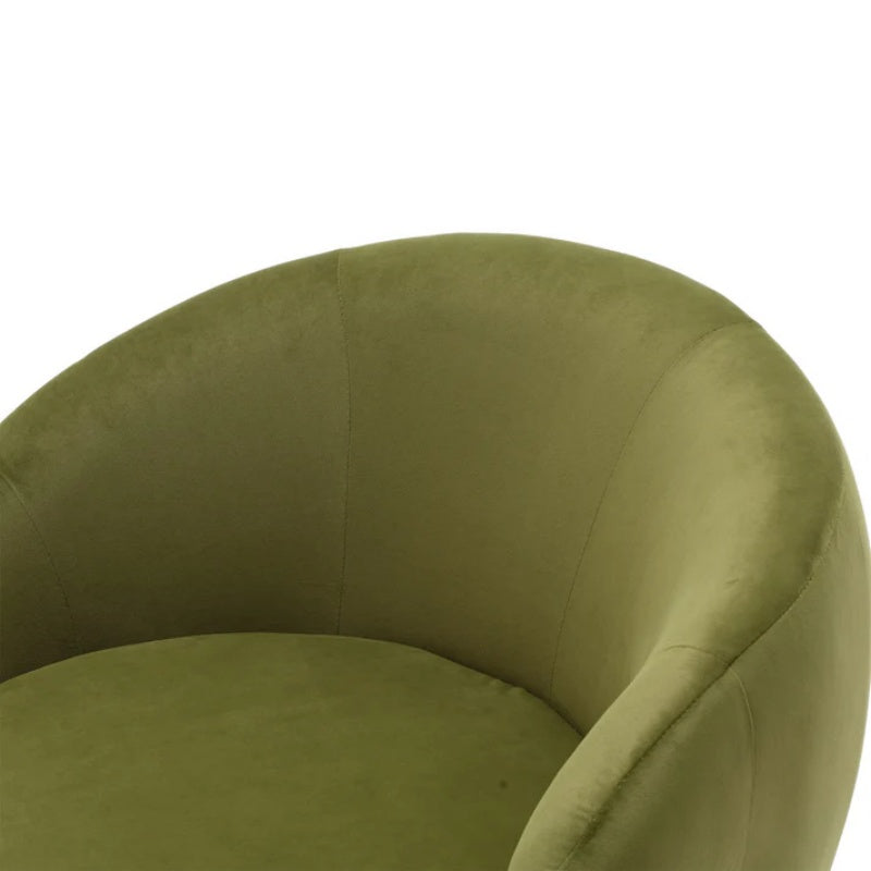 360 Degree Swivel Cuddle Barrel Accent Chairs, Round Armchairs with Wide Upholstered, Fluffy Fabric Chair for Living Room, Bedroom, Office, Waiting Rooms-海智集-Default-