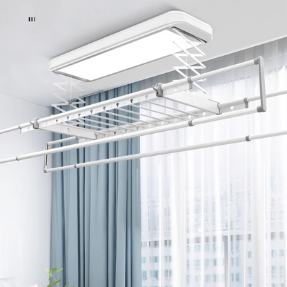 Electric Clothes Drying Rack Voice Control Automatic Lifting Household Balcony Smart Remote Control Drying Telescopic Clothesline-海智集-✾⁂⁂⁂⁂✾TK-8000 Meteor Silver (includes installation)✾⁂⁂⁂⁂✾-✾⁂⁂⁂⁂✾Medium✾⁂⁂⁂⁂✾-