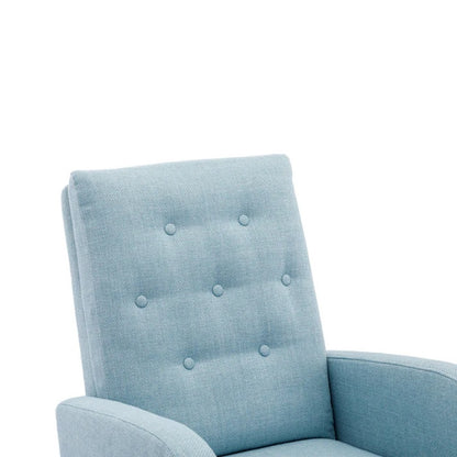 High Back Rocking Chair Nursery Chair .Comfortable Rocker Fabric Padded Seat .Modern High Back Armchair-海智集-Default-