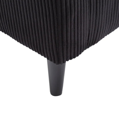 COOLMORE Living Room Accent Barrel Chair, Century Modern Style Decorative Chair, Armchair for Living Room with Thick Cushions and Pillows, Comfy Single Sofa Chair, Chair with Wooden Legs,BLACK-海智集-Default-