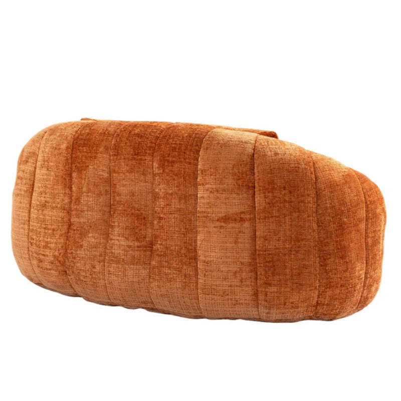 Durable Comfort High Back Bean Bag Sofa Lounger for Adults and Kids, Indoor & Outdoor, Orange Chenille-海智集-Default-