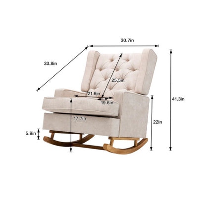 COOLMORE living room Comfortable rocking chair accent chair-海智集-Default-